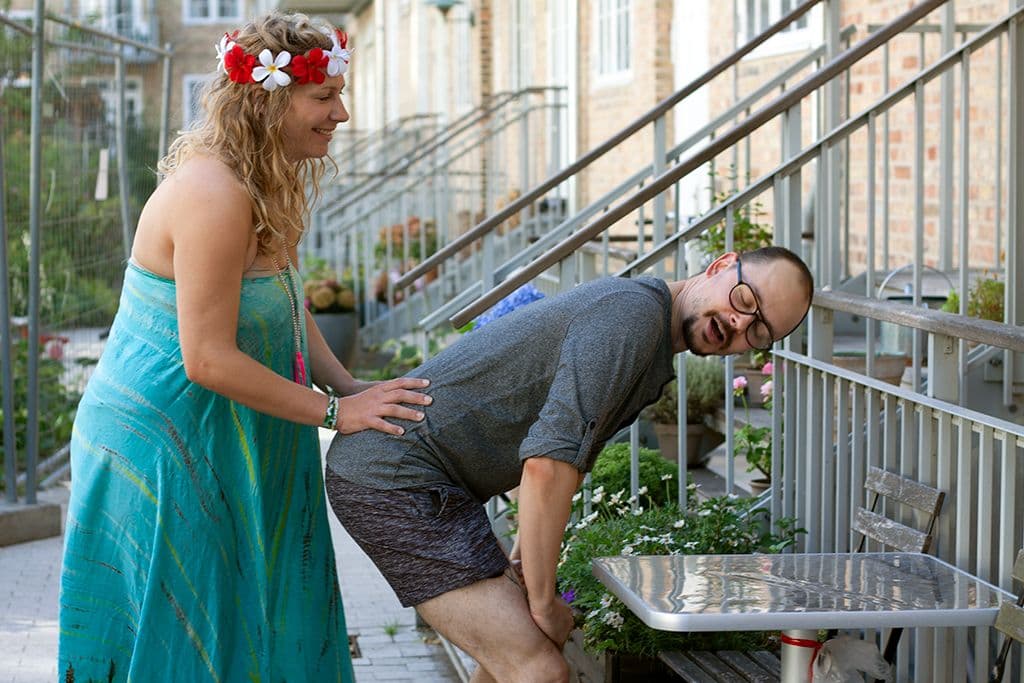 Laura og Matteos Flowfødsel med mig