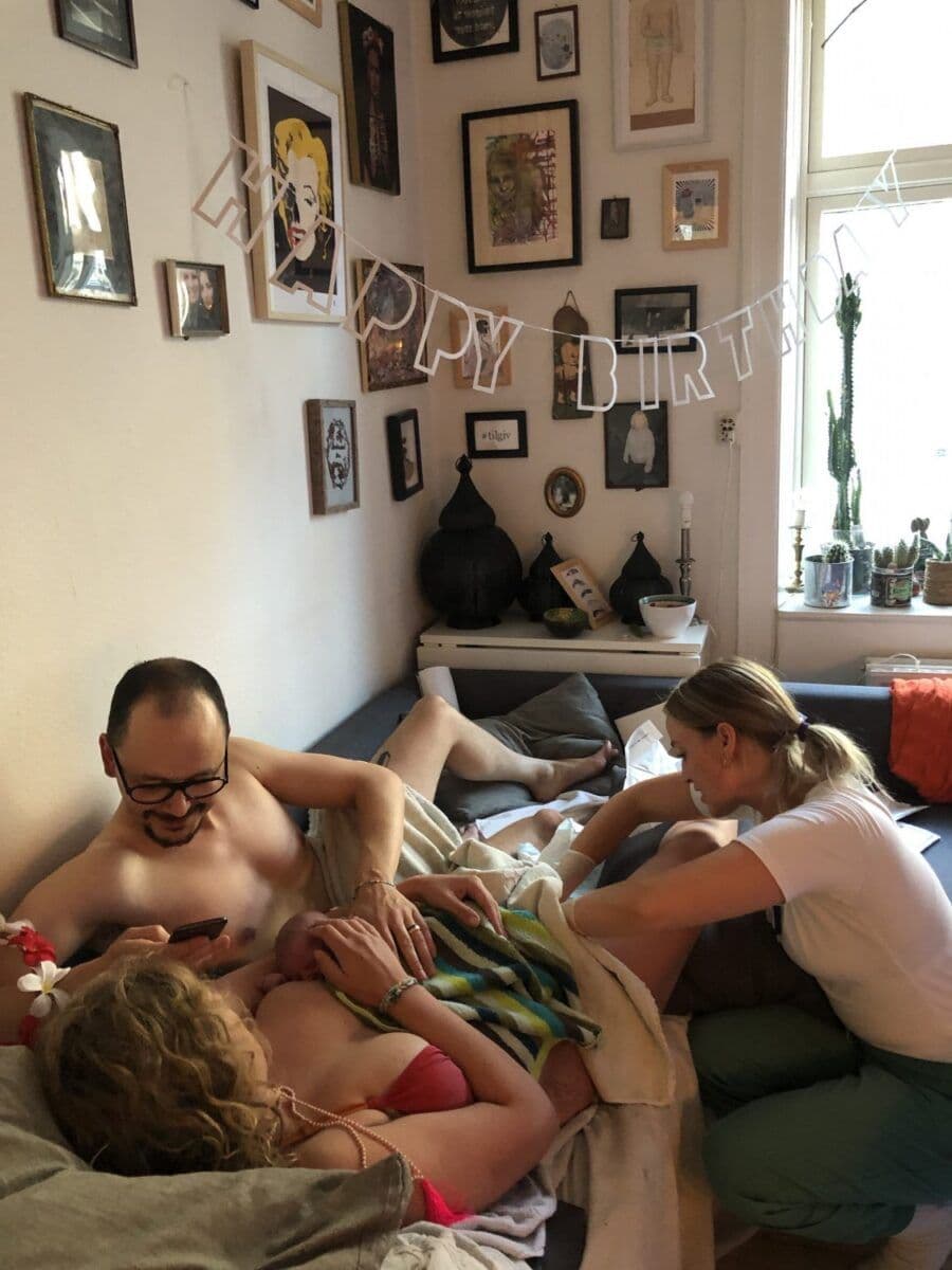 Laura og Matteos Flowfødsel med mig