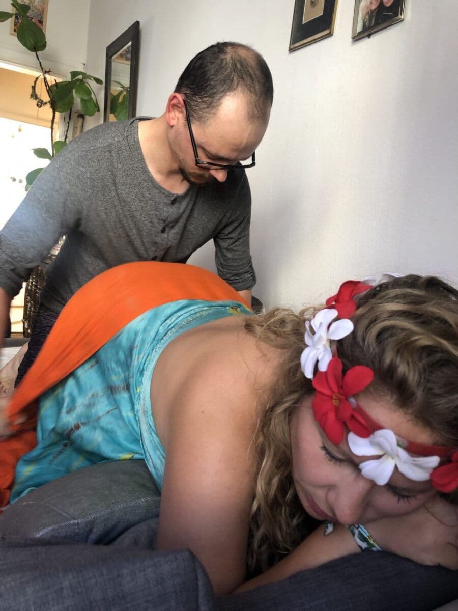 Laura og Matteos Flowfødsel med mig